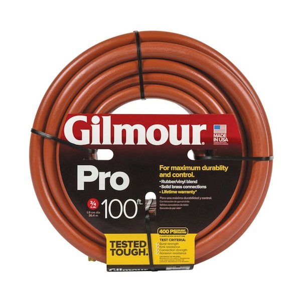 3/4 in ID x 100 ft L Garden Hose, Rubber, Vinyl Tube